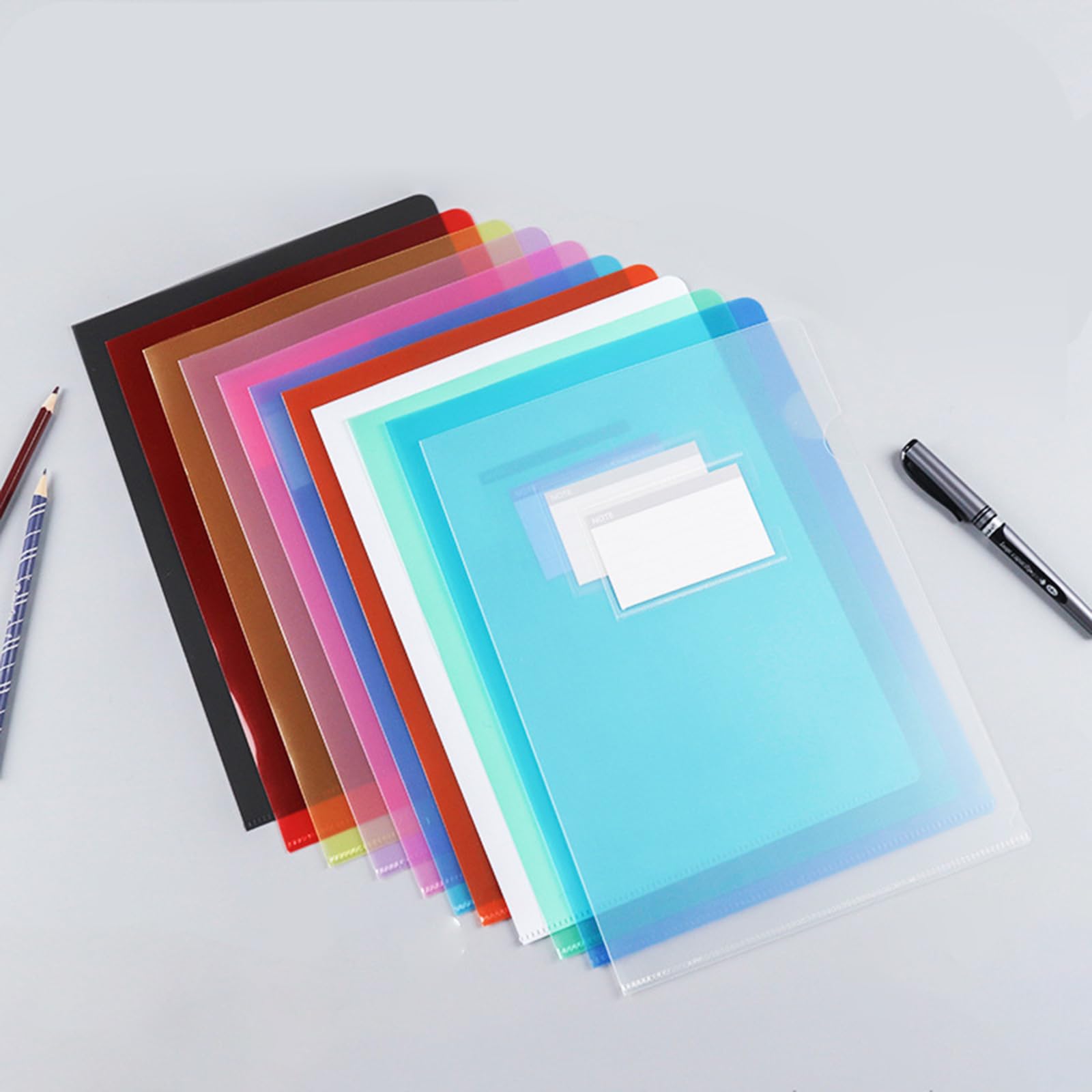 Amazon | クリアファイル A5サイズ 50枚パック クリアホルダー 透明